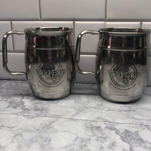Wild Bill’s 2015 Olde Fashioned Soda Pop Stainless Steel Mug x2